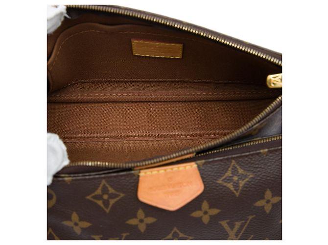 Borsa Louis Vuitton Monogram Multi Pochette Accessoires marrone - vista 4