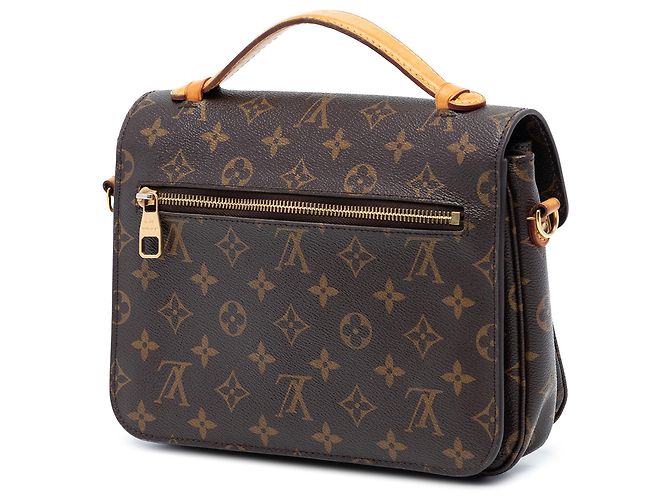 Borsa Louis Vuitton Monogram Pochette Metis marrone - vista 2