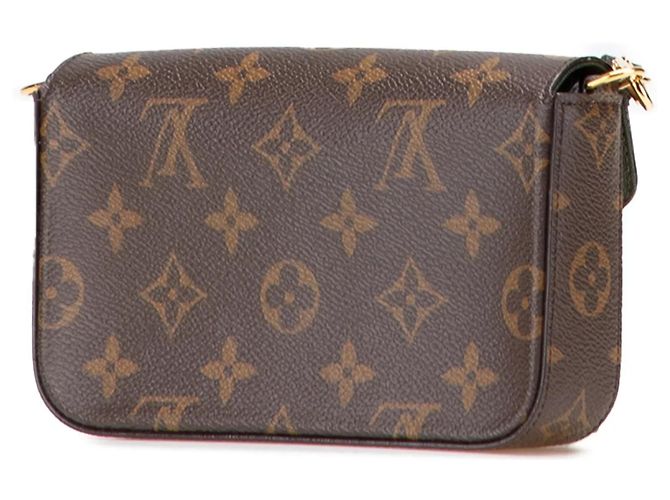Borsa a tracolla marrone Louis Vuitton Monogram Felicie Strap And Go - vista 2