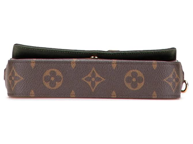 Borsa a tracolla marrone Louis Vuitton Monogram Felicie Strap And Go - vista 3