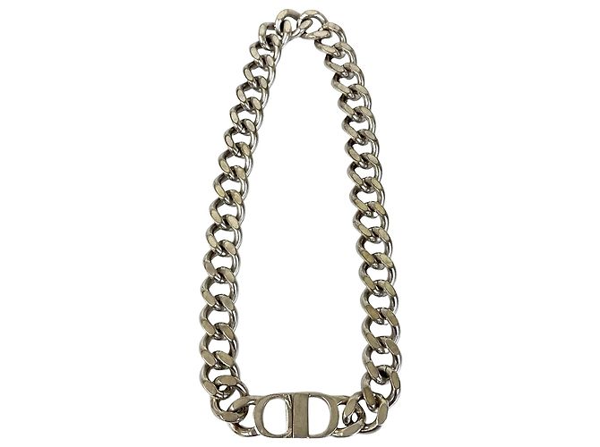 Dior Silberne CD-Logo Gliederkette, versilbert - Ansicht 2