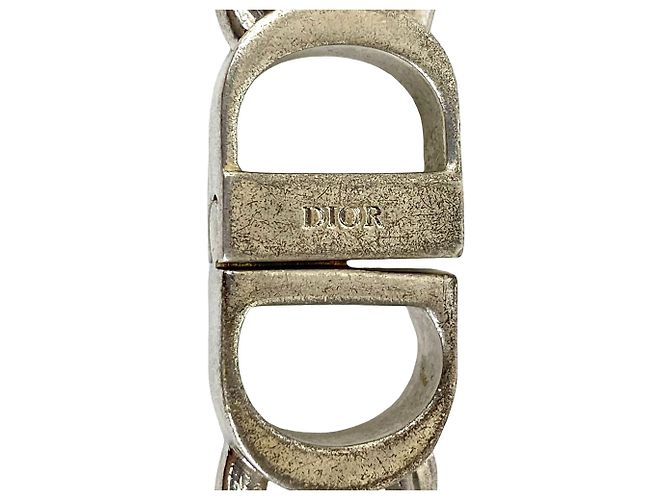 Dior Silberne CD-Logo Gliederkette, versilbert - Ansicht 5