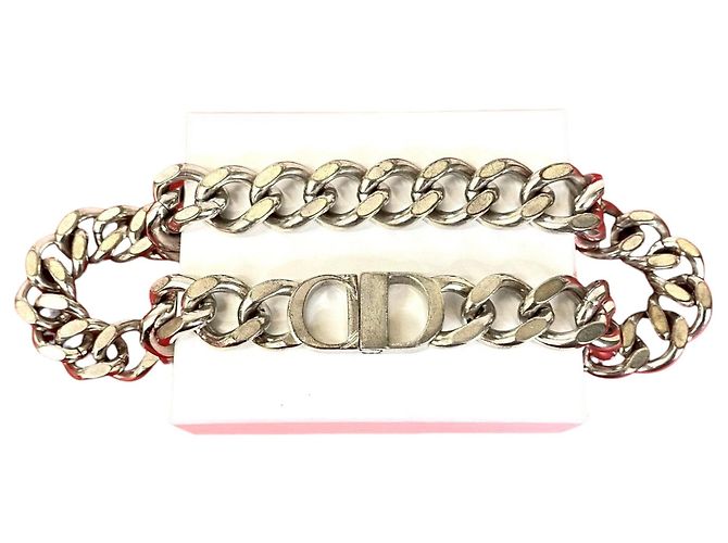Dior Silberne CD-Logo Gliederkette, versilbert - Ansicht 6