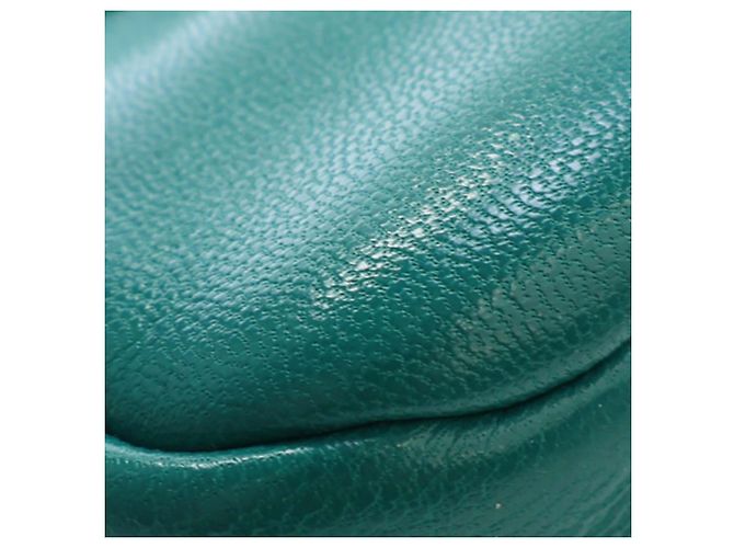 Borsa a patta 19 in agnello verde Chanel Large - vista 10