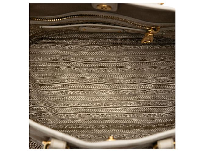 Brown Prada Canvas Canapa Logo Bow Satchel - view 4
