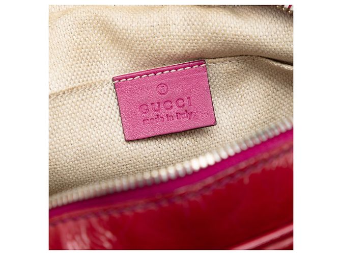 Borsa a tracolla Gucci Patent Soho Disco rosa - vista 5