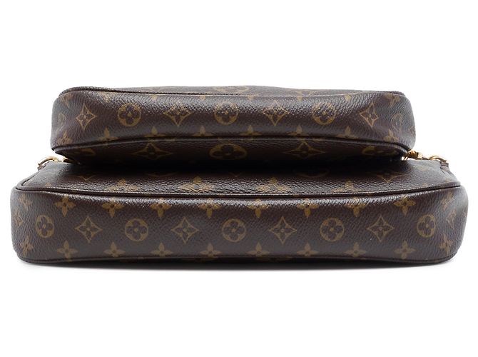 Borsa Louis Vuitton Monogram Multi Pochette Accessoires Marrone - vista 3
