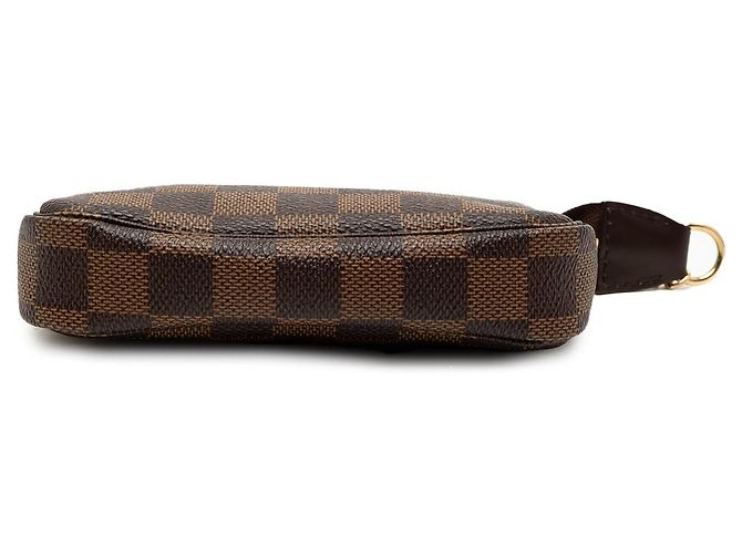 Bolso Louis Vuitton Damier Ebene Mini Pochette Accessoires marrón Castaño - vista 3
