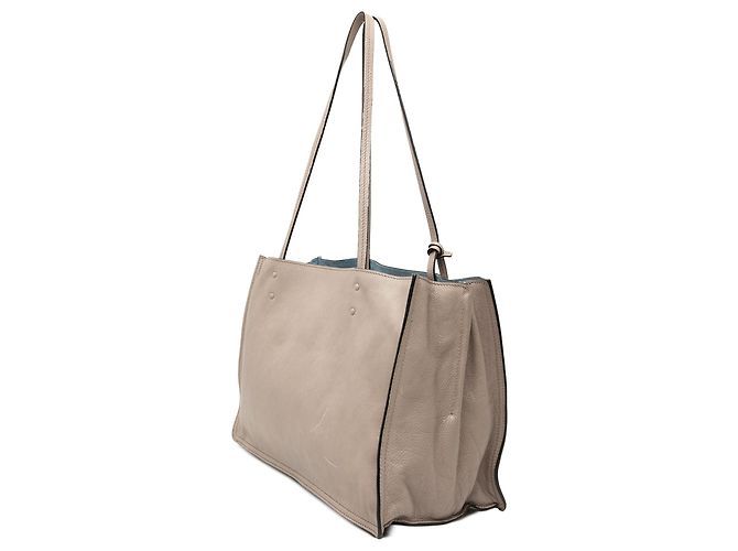 Tote Prada Glace Calf Etiquette grigio - vista 2