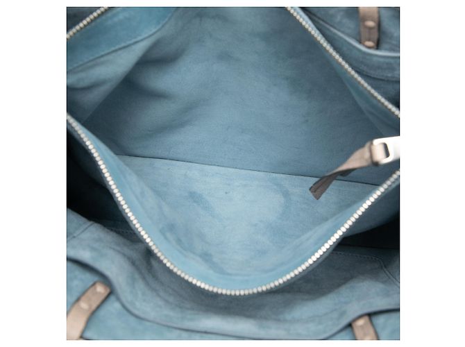 Tote Prada Glace Calf Etiquette grigio - vista 4