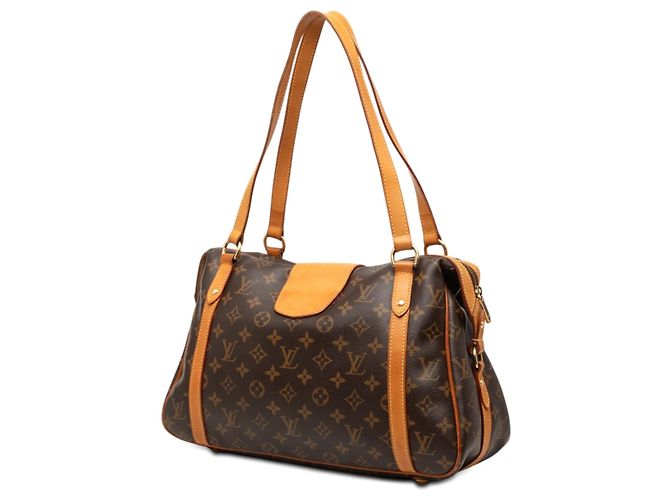Borsa a tracolla Louis Vuitton Monogram Stresa PM marrone - vista 2
