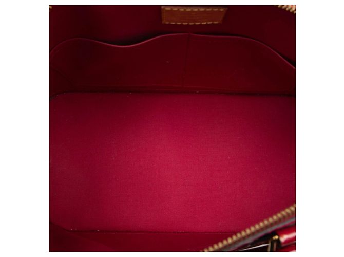 Borsa Louis Vuitton Monogram Vernis Alma PM rossa Rosso - vista 4