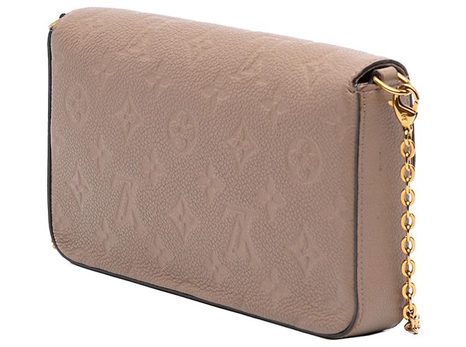 Pochette Félicie Borsa a tracolla Pochette Felicie in Monogram Empreinte beige Louis Vuitton - vista 2