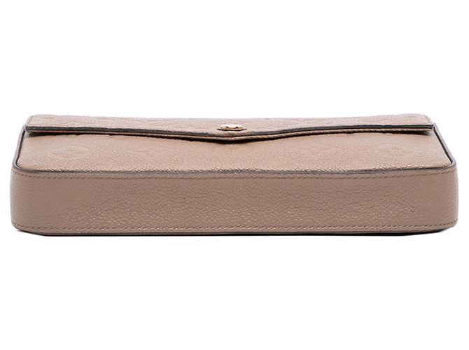 Pochette Félicie Borsa a tracolla Pochette Felicie in Monogram Empreinte beige Louis Vuitton - vista 3