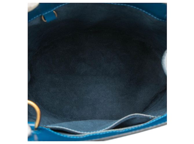 Borsa a tracolla Louis Vuitton Epi Cluny blu - vista 4