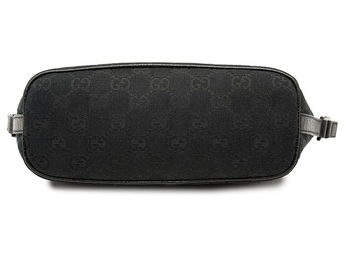 Borsa a tracolla Gucci GG Canvas Web nera Nero - vista 3
