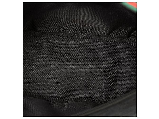 Borsa a tracolla Gucci GG Canvas Web nera Nero - vista 4