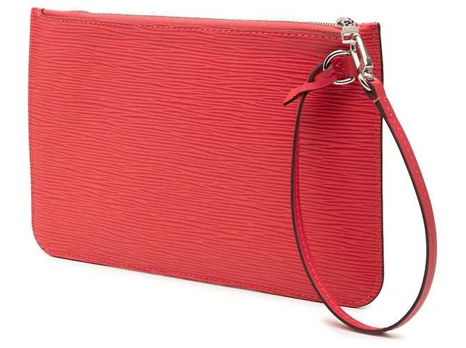 Pochette Epi Neverfull rossa Louis Vuitton Rosso - vista 2