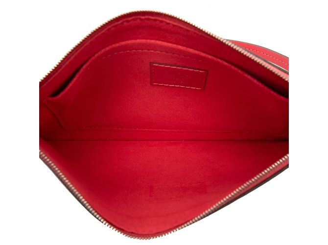 Pochette Epi Neverfull rossa Louis Vuitton Rosso - vista 4
