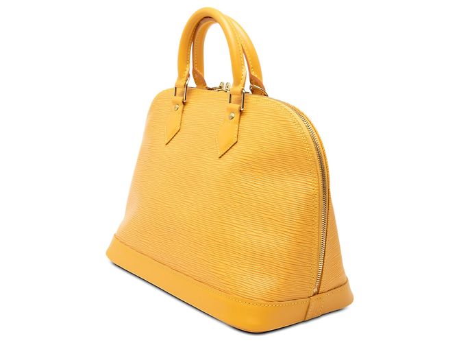 Borsa Louis Vuitton Epi Alma PM Gialla Giallo - vista 2