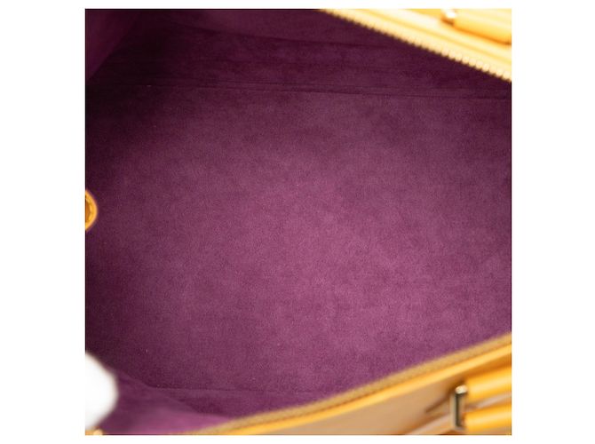 Borsa Louis Vuitton Epi Alma PM Gialla Giallo - vista 4