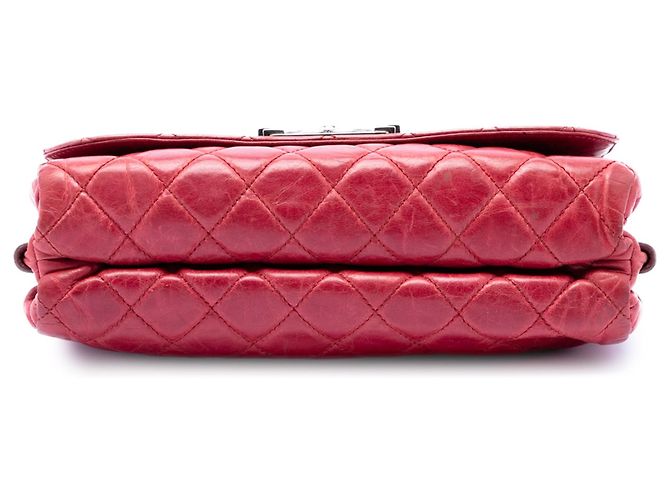 Le Boy Bolsa de ombro Chanel Soft Boy Flap em couro de bezerro glacê acolchoado vermelho - vista 3