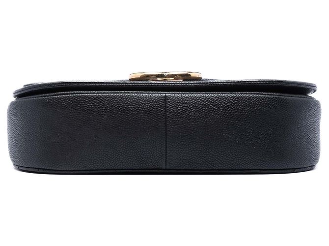 Borsa a tracolla Chanel Paris Cuba Medium Quilted Caviar Thread Around Flap nera Nero - vista 3
