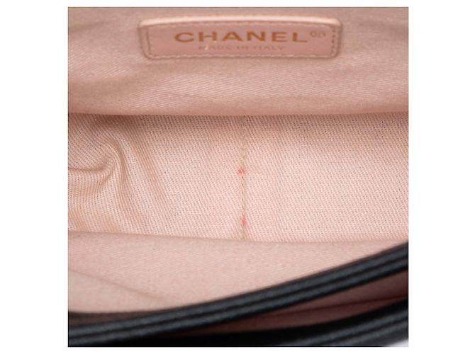 Borsa a tracolla Chanel Paris Cuba Medium Quilted Caviar Thread Around Flap nera Nero - vista 4
