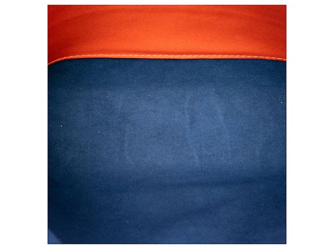 Clutch Louis Vuitton Epi Pochette Voyage MM Blu - vista 4