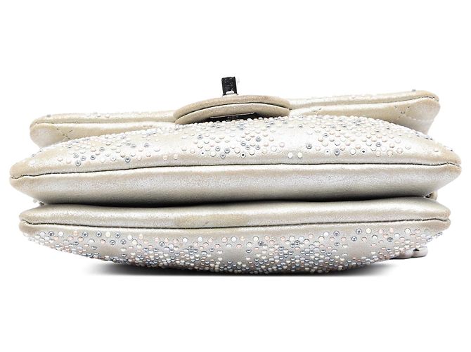 Borsa a tracolla Chanel Mini Suede Beaded Mineral Nights Flap Beige - vista 3
