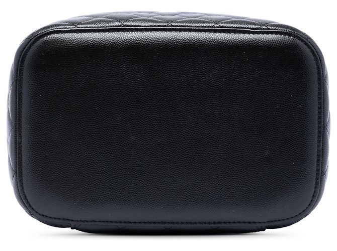 Vanity Case Chanel Medium CC gestepptes Caviar Schwarz - Ansicht 3