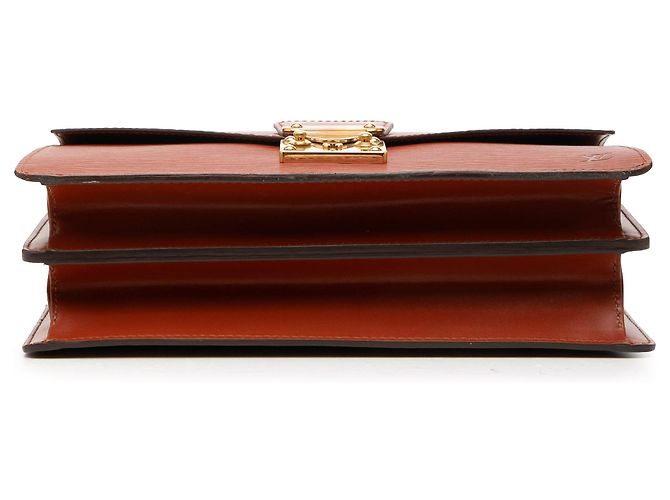 Borsa Louis Vuitton Epi Concorde marrone - vista 3