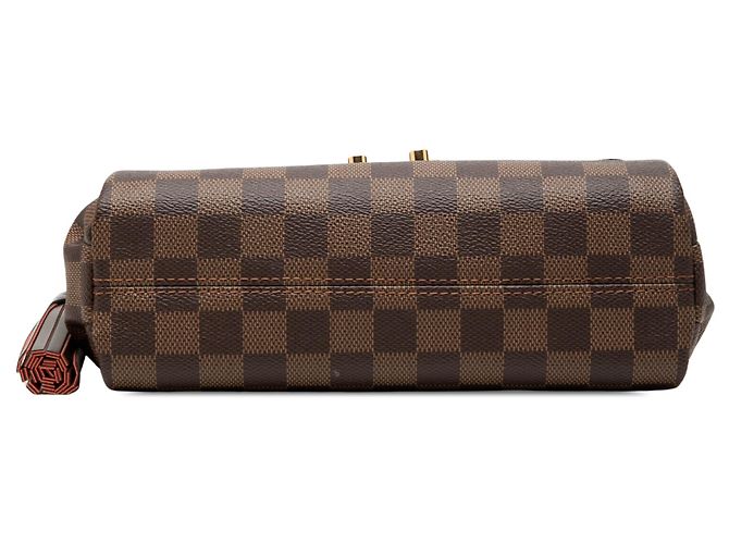 Borsa Louis Vuitton Damier Ebene Croisette marrone - vista 3