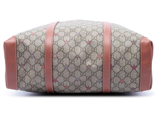 Tote verticale Gucci GG Supreme Star Joy beige - vista 3