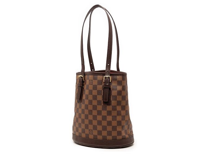 Bucket Borsa a secchiello Marais Damier Ebene marrone Louis Vuitton - vista 2