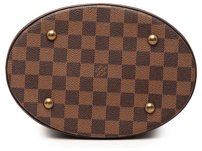 Bucket Borsa a secchiello Marais Damier Ebene marrone Louis Vuitton - vista 3