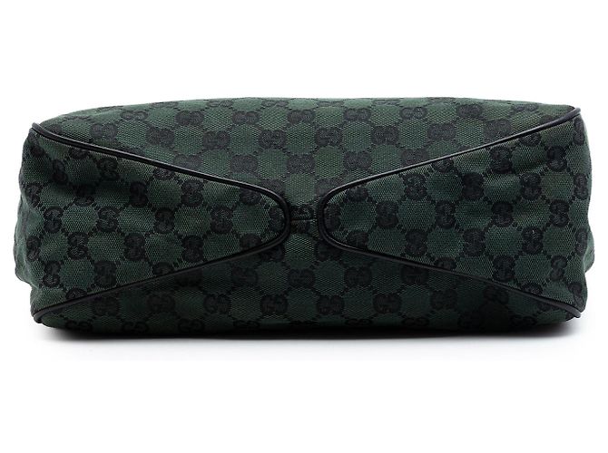Borsa a tracolla Gucci GG Canvas Colbert verde - vista 3