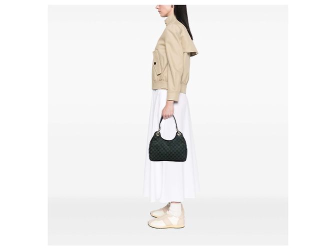 Borsa a tracolla Gucci GG Canvas Colbert verde - vista 6