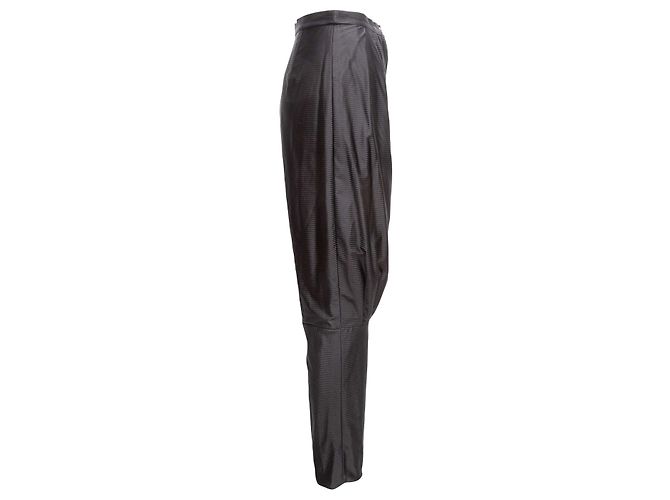 Pantalones Jodhpur de nylon con rayas negras Chanel Talla FR 38 - vista 2