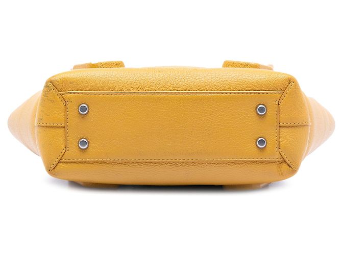Borsa Bottega Veneta Small Goatskin Maxi Intrecciato Arco Gialla Giallo - vista 3