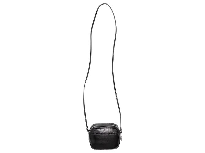 Borsa a tracolla con paillettes Blogger nera Saint Laurent Nero - vista 3