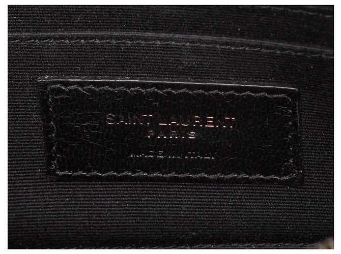 Borsa a tracolla con paillettes Blogger nera Saint Laurent Nero - vista 6