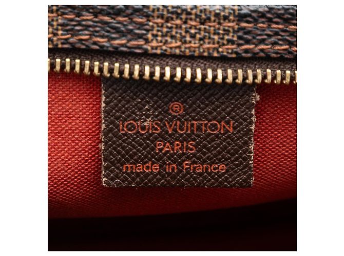 Pochette Trousse Louis Vuitton Damier Ebene Marrone - vista 5