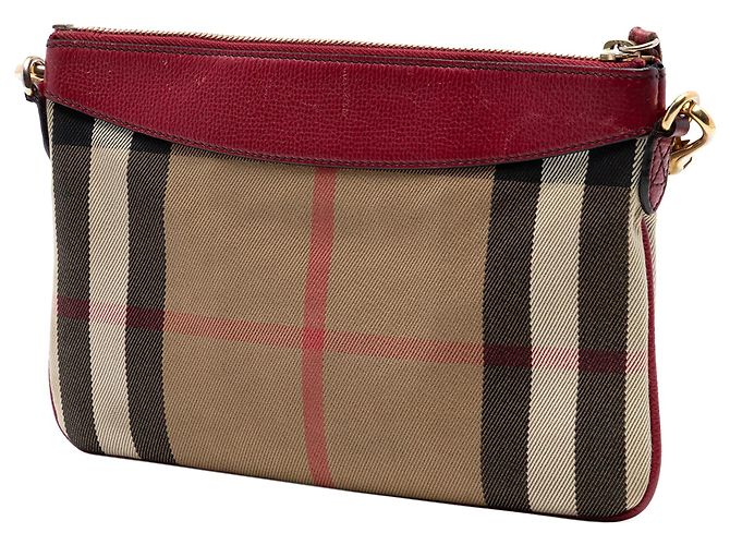 Burberry House Check Canvas Derby Peyton Umhängetasche Braun - Ansicht 2