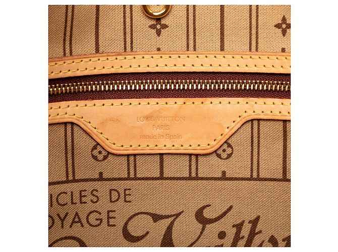 Bolso Tote Louis Vuitton Monogram Neverfull MM marrón Castaño - vista 5
