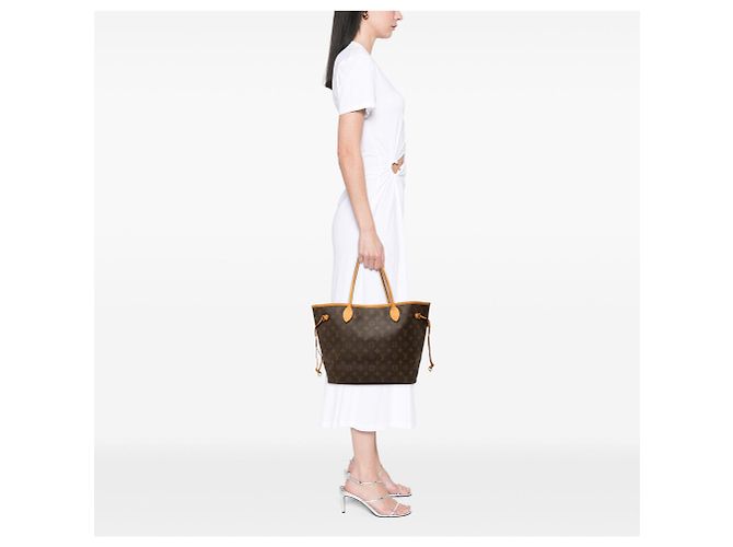 Bolso Tote Louis Vuitton Monogram Neverfull MM marrón Castaño - vista 7