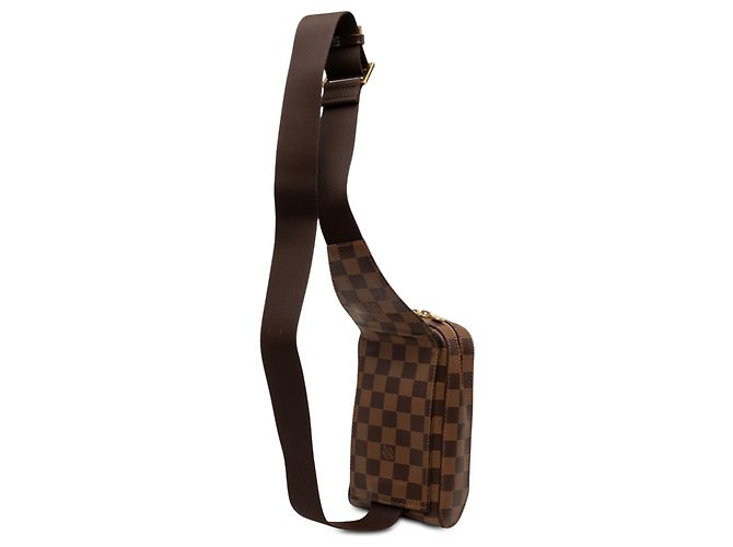 Borsa a tracolla Louis Vuitton Damier Ebene Geronimos marrone - vista 2