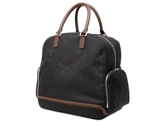 Borsa da viaggio Louis Vuitton Damier Geant Aventurier Polaire nera Nero - vista 2