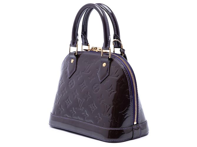 Borsa Alma BB Monogram Vernis Louis Vuitton viola Porpora - vista 2