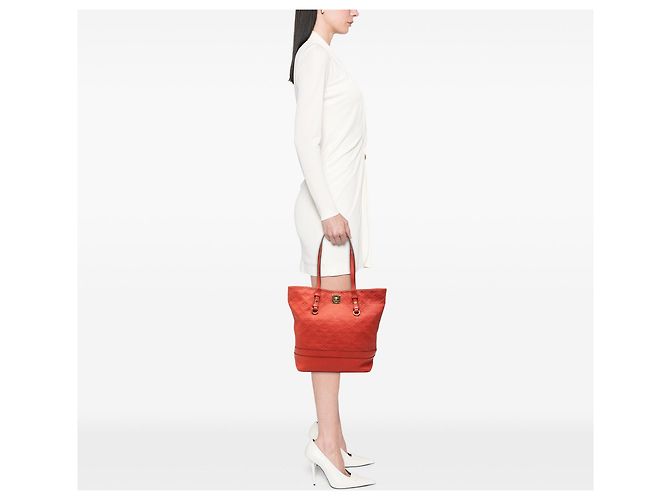 Borsa Tote Louis Vuitton Monogram Empreinte Citadine PM rossa Rosso - vista 6